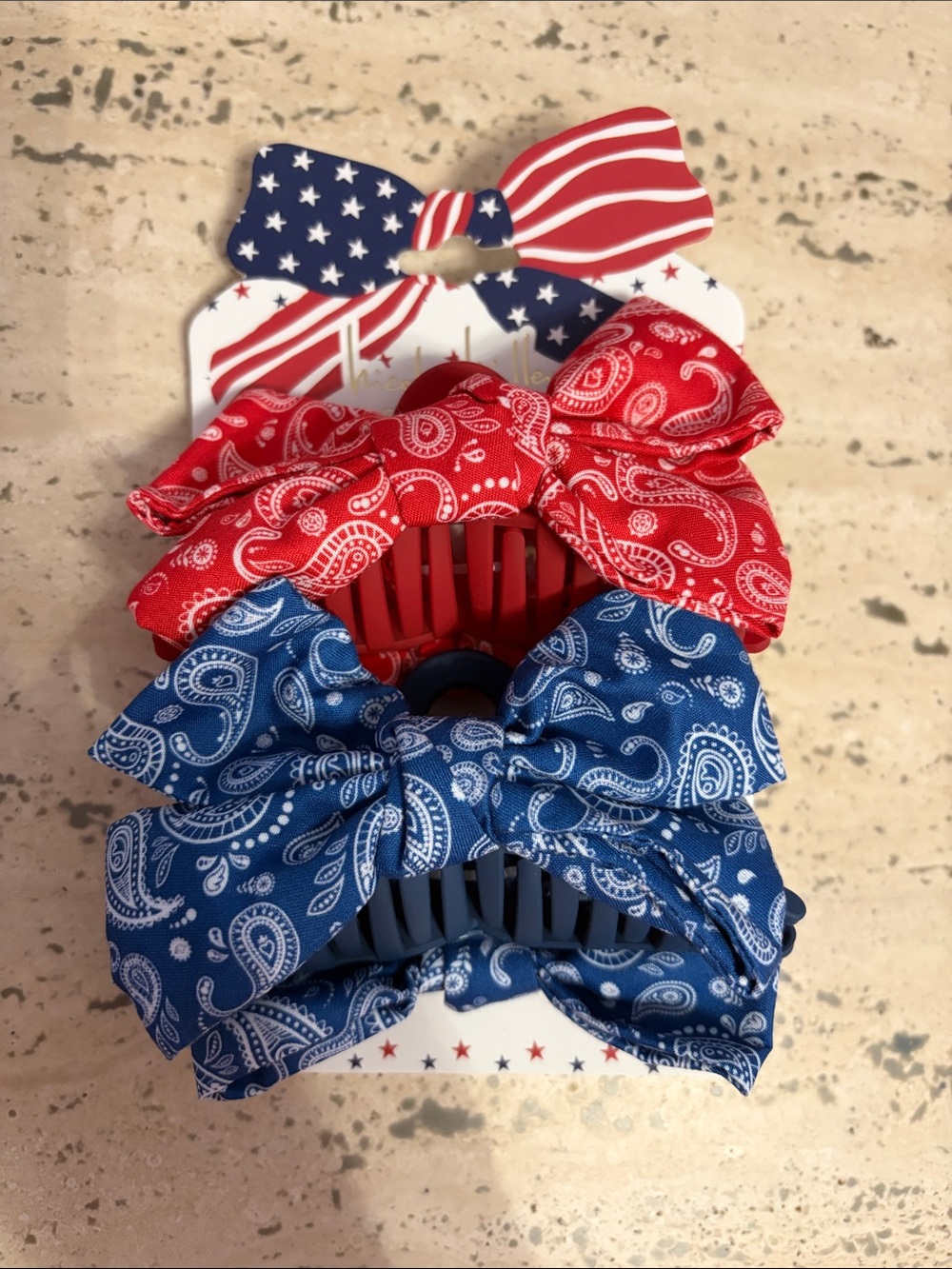 Nicole Miller New York Bandana Claw Clips